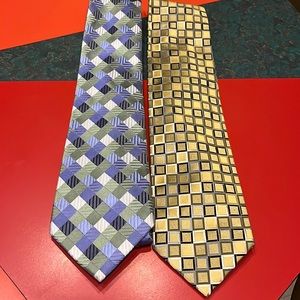 Geoffrey Beene & Roberto Villini Silk Ties